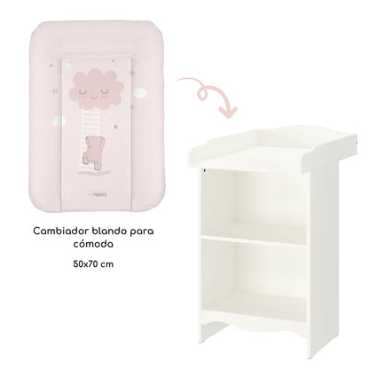 Cambiador Blando Para Comoda 70x50 Fairy