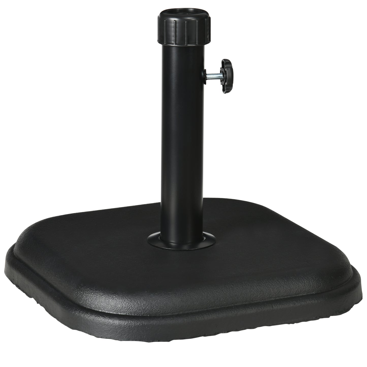 Outsunny Base De Sombrilla Peso 11 Kg Para Mástil De Ø32-38 Mm 36x36x31 Cm Negro_0