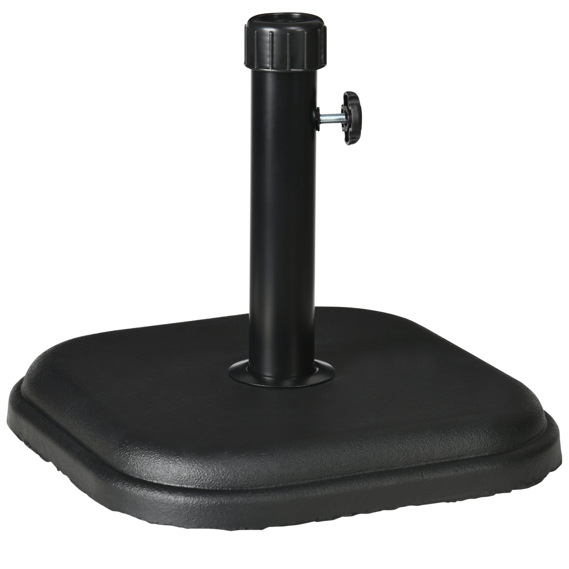 Outsunny Base De Sombrilla Peso 11 Kg Para Mástil De Ø32-38 Mm 36x36x31 Cm Negro_0