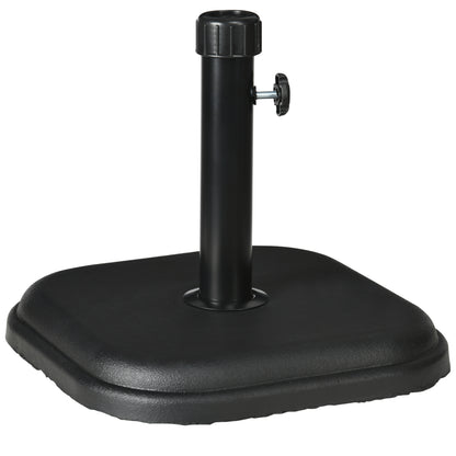 Outsunny Base De Sombrilla Peso 11 Kg Para Mástil De Ø32-38 Mm 36x36x31 Cm Negro_0