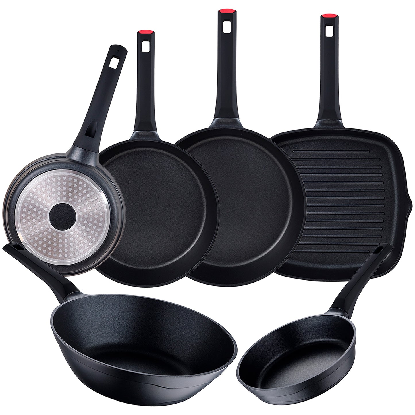Juego De 4 Sartenes + Wok + Sarten Asador San Ignacio._0