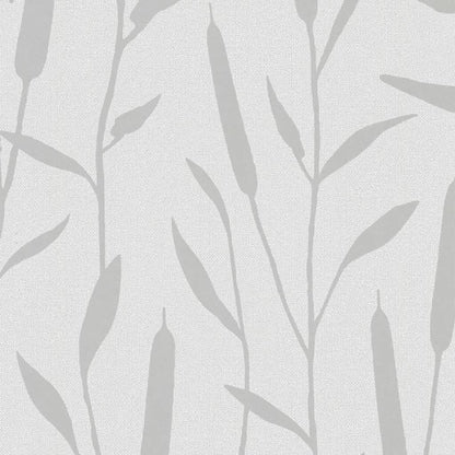 Noordwand Papel De Pared Topchic Reed Plumes Gris Metalizado_1