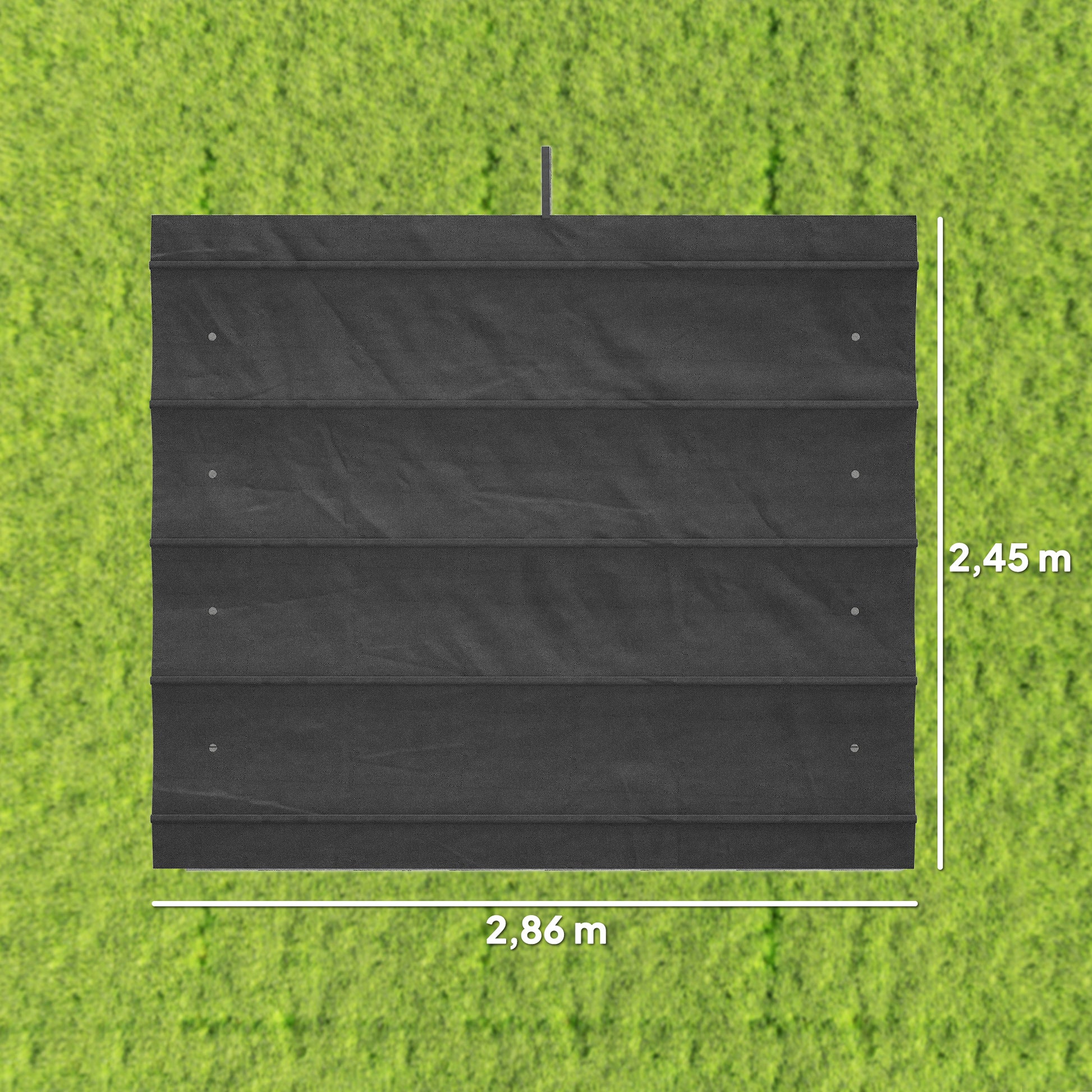 Outsunny Techo De Pérgola Retráctil 3x2,5 M Para Marco De Pérgola De 2,85x2 M_2