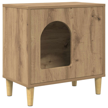 Casa Para Gatos Roble Artesanal 51 X 30 X 52 Cm_0