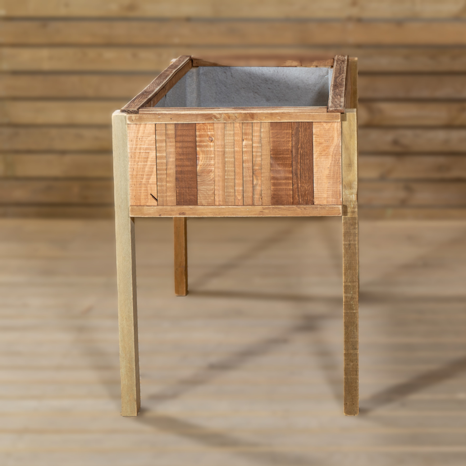 Mesa De Cultivo  Vintage 102x52x74 Cm Huerto Urbano  Con Maderas Recicladas Vidahuerto.