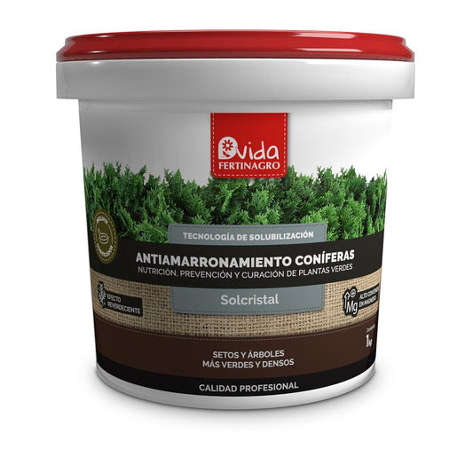 Fertinagro Vida Antiamarronamiento Coniferas 1kg (nutrición, Prevención Y Curación De Plantas Verdes)_0