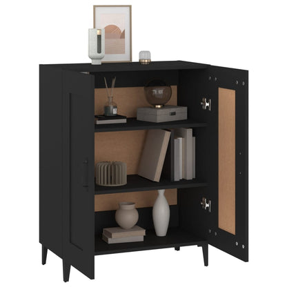 Aparador De Madera Contrachapada Negro 69,5x34x90 Cm / Vetonek_2