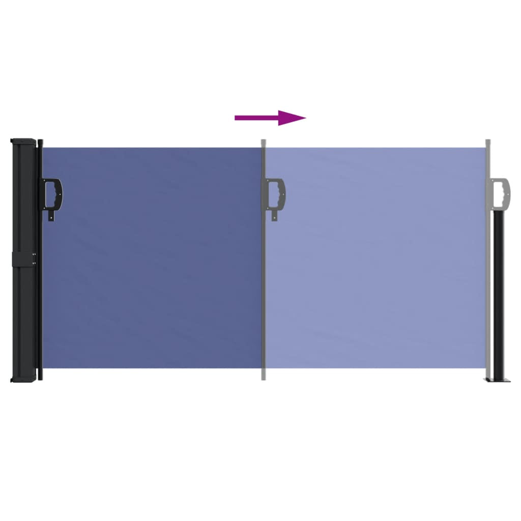 Vidaxl Toldo Lateral Retráctil Azul 100x300 Cm_4