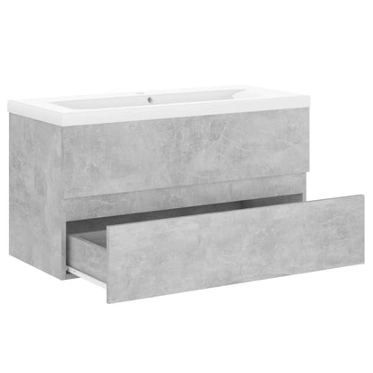Mueble Con Lavabo Madera De Ingeniería Gris Hormigón_3