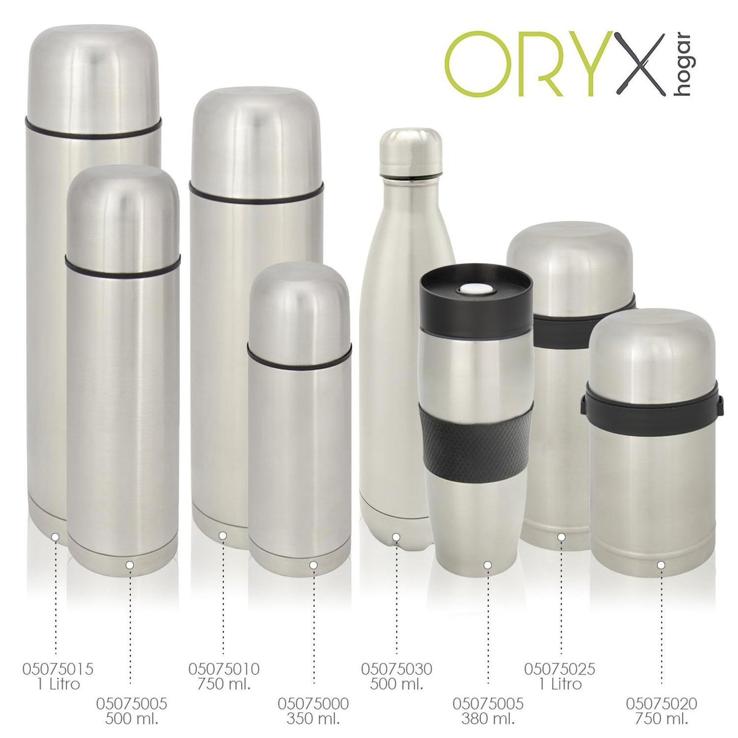 Botella Termica, Capacidad De 500 Ml. Libre Bpa,  Acero Inoxidable, Antigoteo