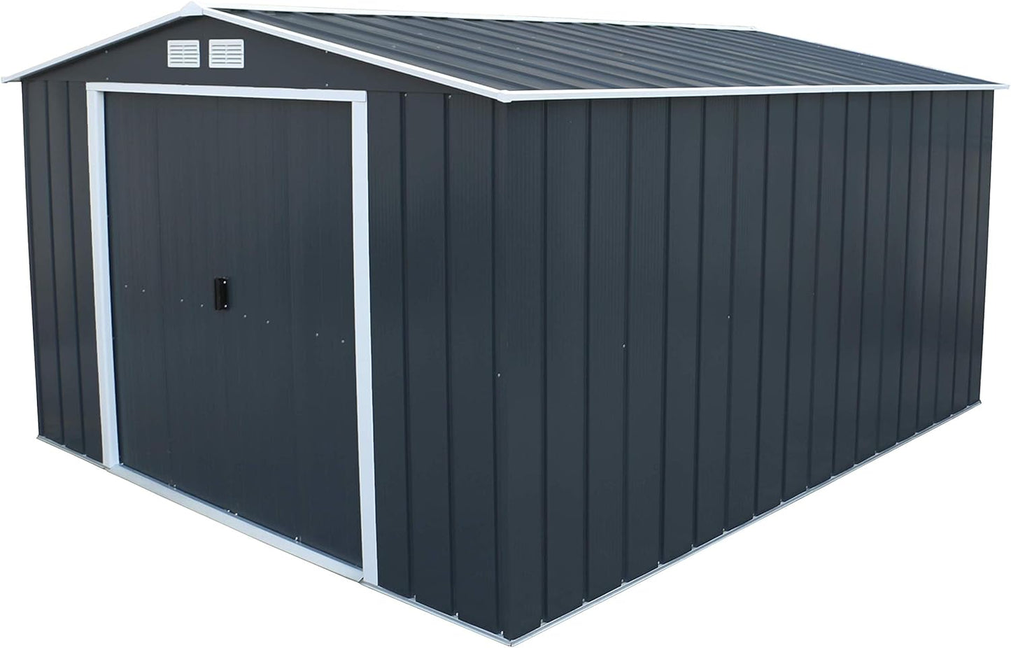 Duramax - Caseta Jardín - Eco Alcoy 10x12 - Metal - Color Gris Antracita_4