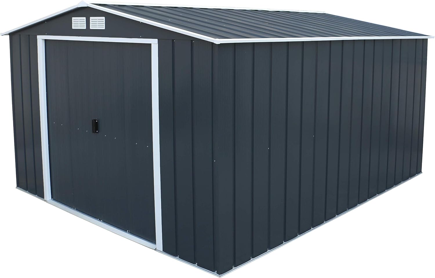 Duramax - Caseta Jardín - Eco Alcoy 10x12 - Metal - Color Gris Antracita_4