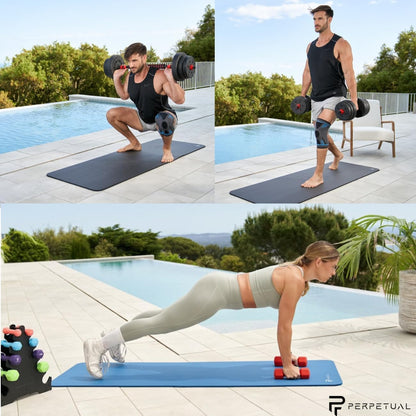 Esterilla De Gimnasia Perpetual Y Pilates 15mm - Esterilla Antideslizante - Con Asa Y Bolsa De Transporte_1