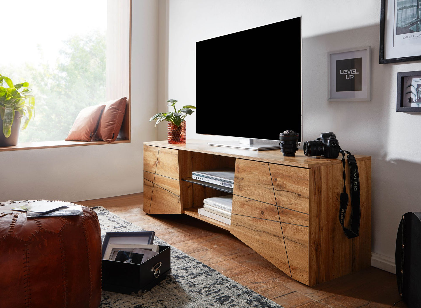 Mueble De Tv Moderno Y Funcional Modelo Wl6.577_2