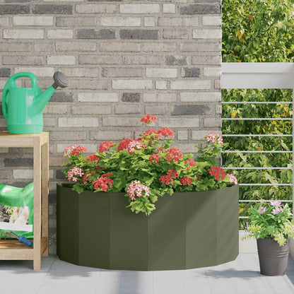 Jardinera Verde Oliva 90 X 45 X 35 Cm Acero_1