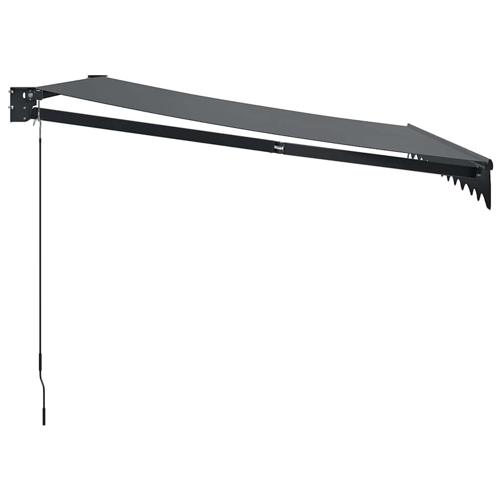 Toldo Retráctil Aluminio Y Tela Gris Antracita 3,5x2,5 M_3