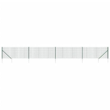 Cerca De Alambre Con Pinchos De Anclaje Verde 1,1x10 M / Vetonek_1