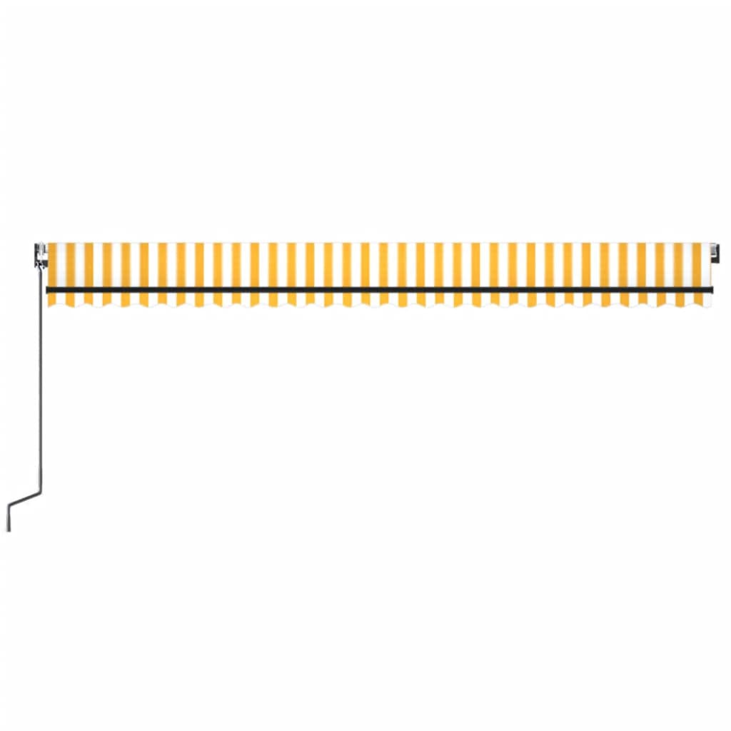 Toldo Retráctil Automático Amarillo Y Blanco 600x350 Cm_3