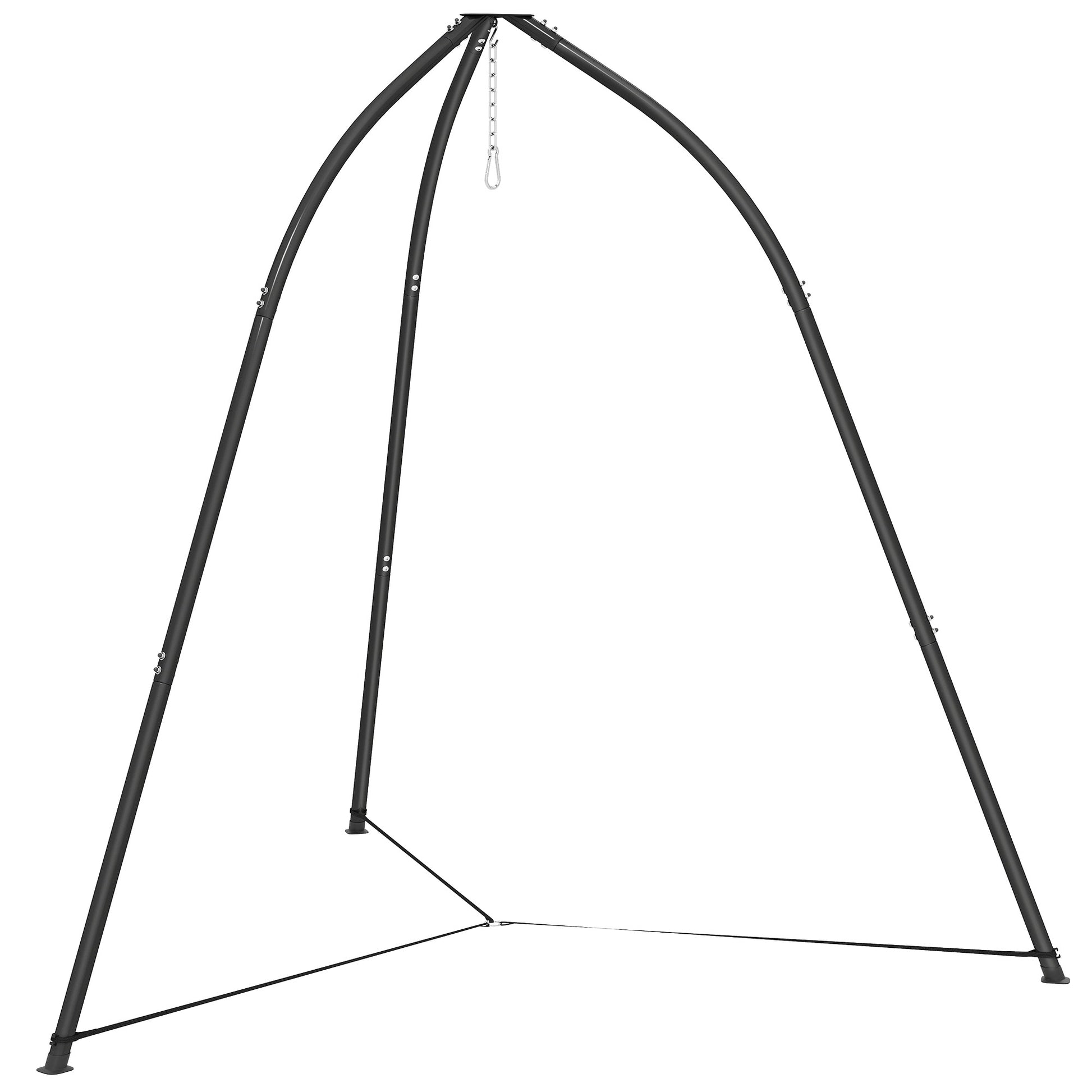 Outsunny Soporte Para Silla Colgante De Metal Con Cadena Ajustable Base Estable_0