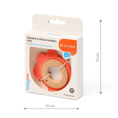 Gallina Mordedor De Madera Y Silicona