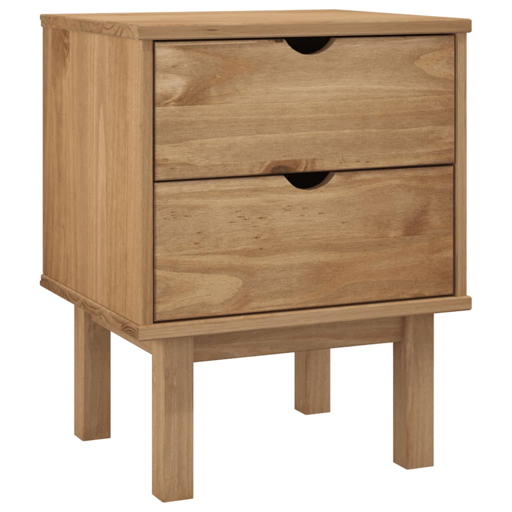 Mesita De Noche Otta Madera Maciza De Pino 45x39x57 Cm_0