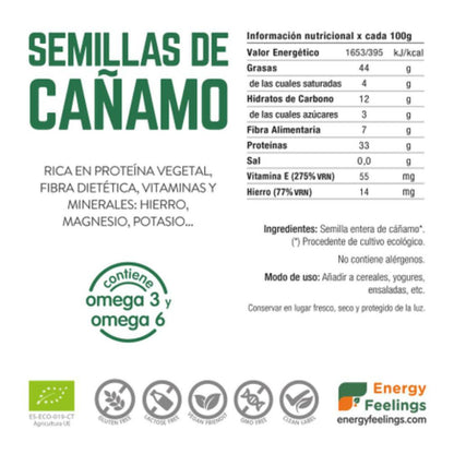 Cáñamo ECO semilla Doypack 1 kg