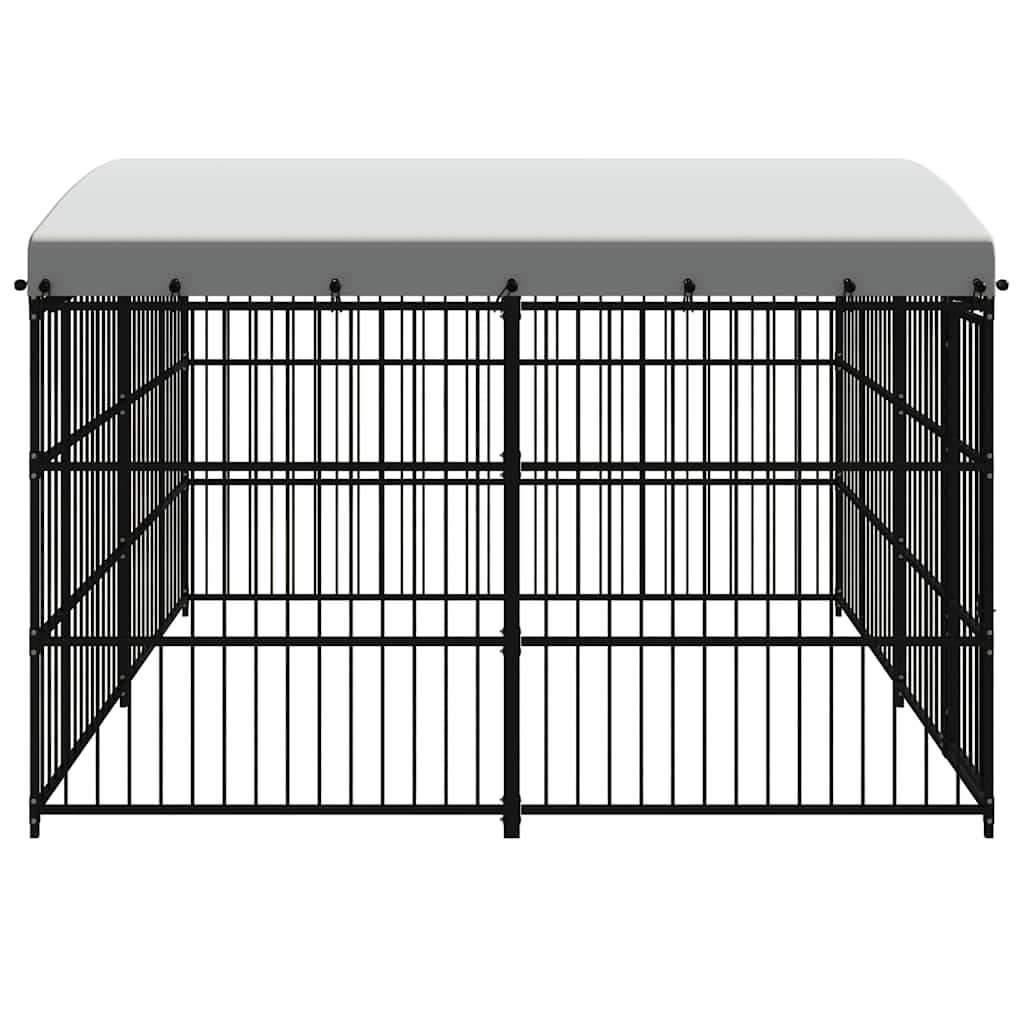 Perrera De Exterior Con Techo 300x300x210 Cm_3