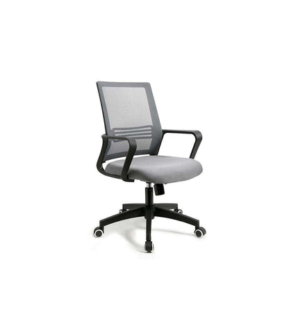 Silla Despacho De Diseño Moderno, Giratoria, Elevable Acabado Gris, 113-123 Cm(alto)60 Cm_0