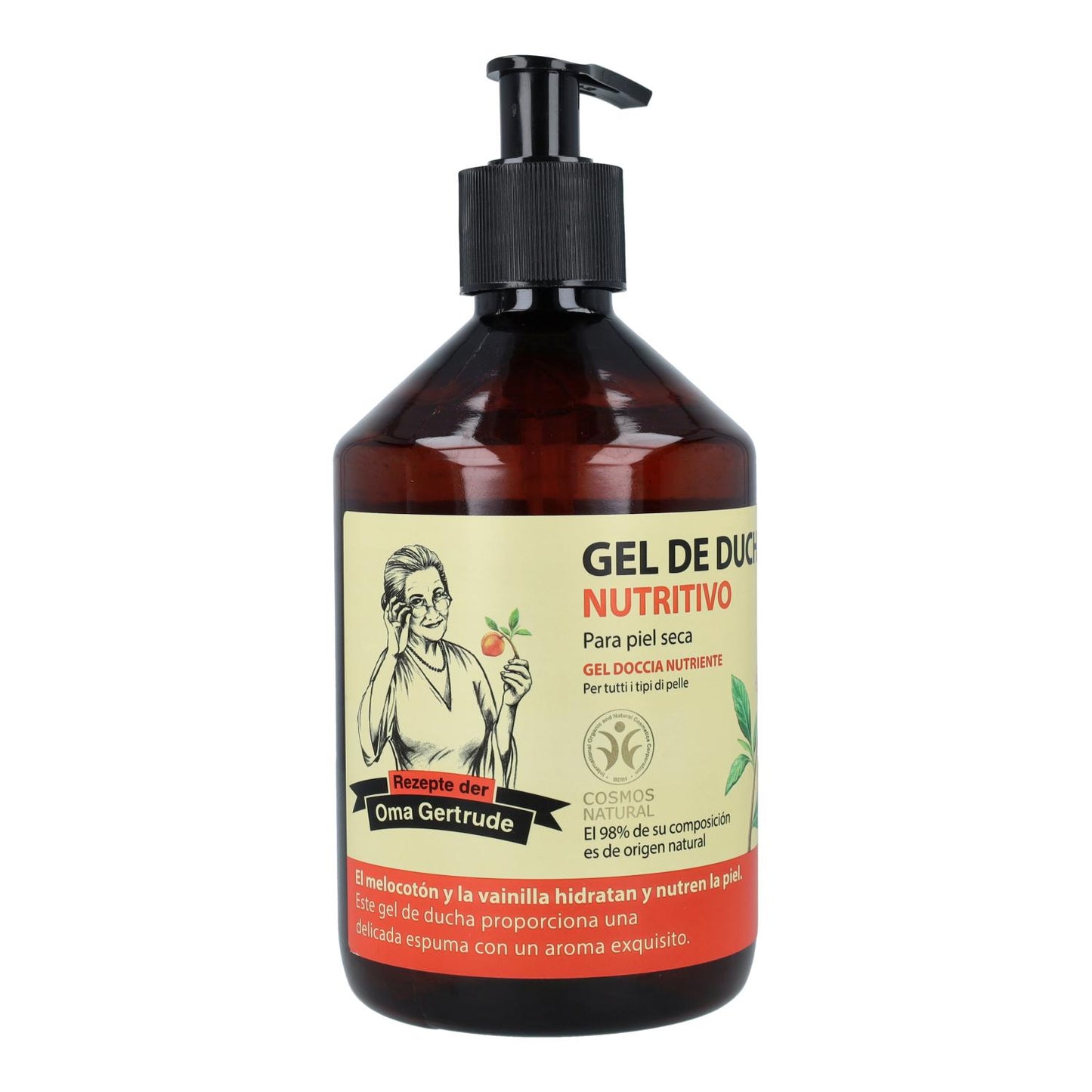 Pack 2x Gel ducha nutritivo todo tipo de pieles Oma Gertrude 500 ml