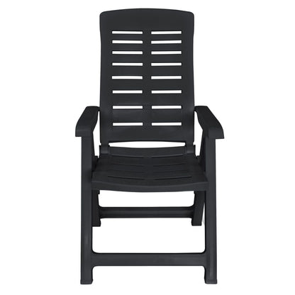 Vidaxl Conjunto De Comedor De Jardín 11 Piezas Plástico Gris Antracita_4