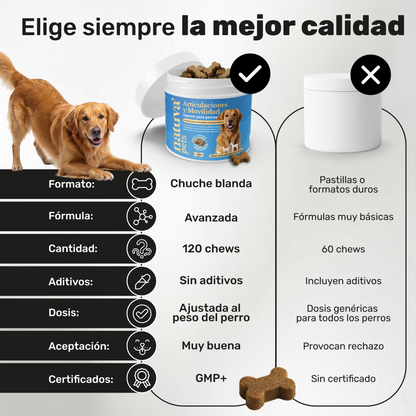 Pack 2x Condroprotector Para Perros. Movilidad Y Articulaciones. Suplementos Mascotas. 240 Masticables. Natuva Pets_4
