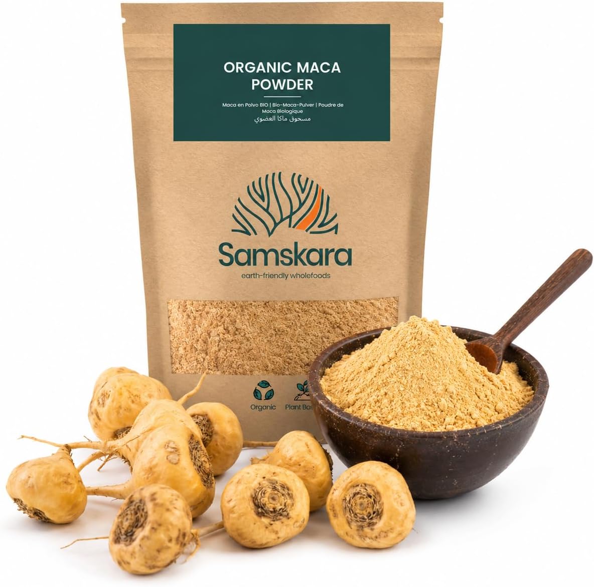 Maca En Polvo Bio - 4kg | Superalimento Ecológico Vegano Para Batidos, Smoothies Y Zumos, Sin Azúcares Añadidos_0