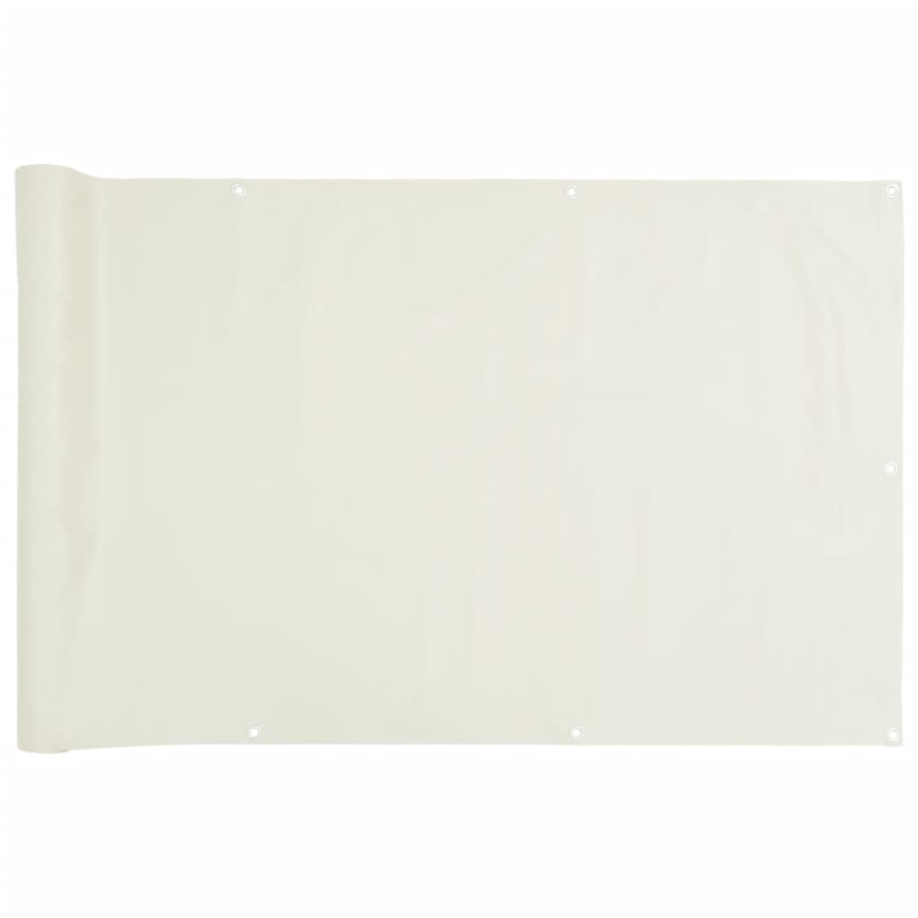 Pantalla De Privacidad De Balcón Pvc Blanco 600x120 Cm / Vetonek_1