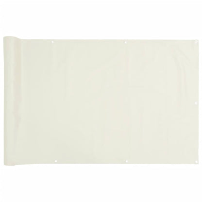 Pantalla De Privacidad De Balcón Pvc Blanco 600x120 Cm / Vetonek_1