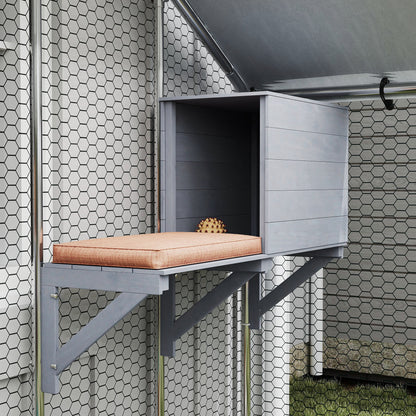 Pawhut Jaula Grande Para Gatos Exterior Con 2 Casitas 240x193x195 Cm Plata_4