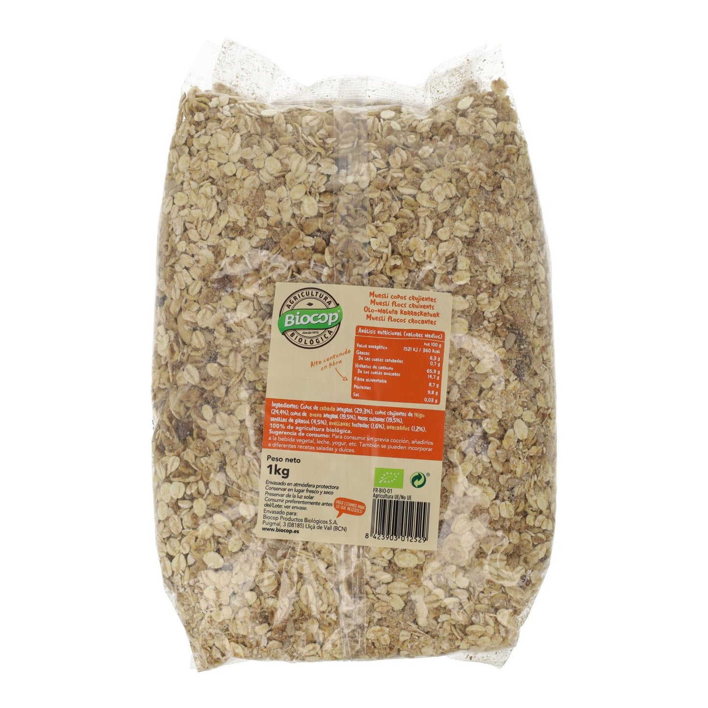 Muesli Copos crujientes Biocop 1kg