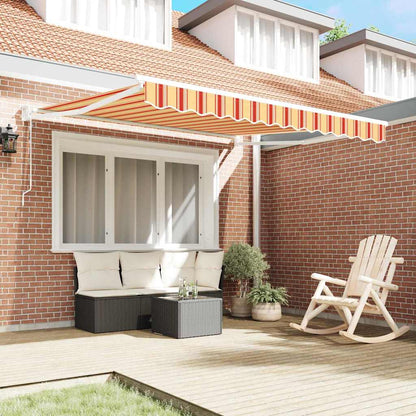 Toldo Retráctil Amarillo Y Naranja 350 X 250 X 165 Cm_2