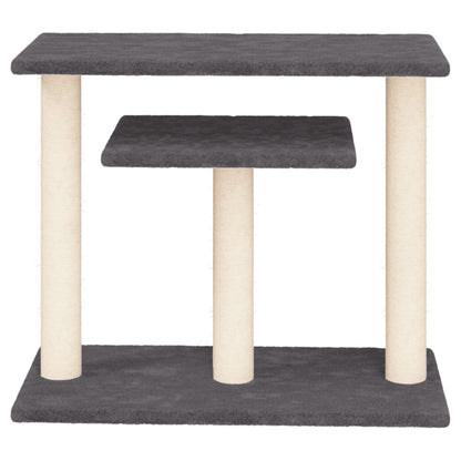 Postes Rascadores Para Gatos Con Plataformas Gris Oscuro 62,5cm_2