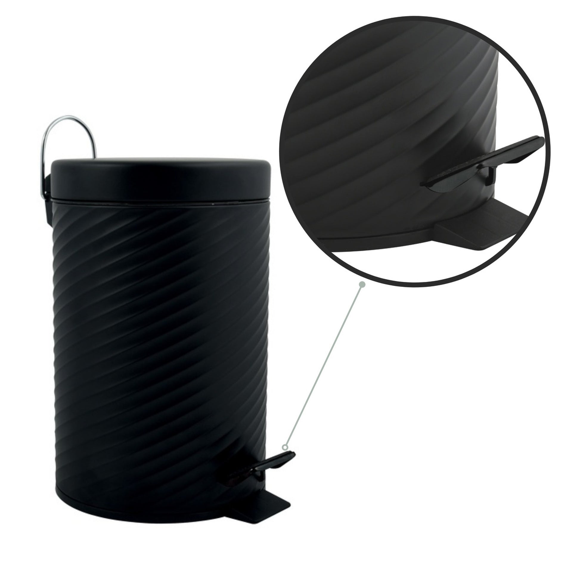 Papelera Bin Ajan / Stepbin Negro_4
