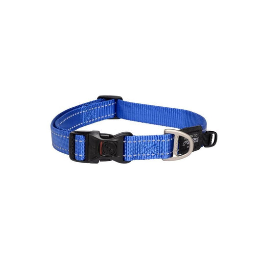 Collar Para Perro, Modelo Classic De Rogz Color Azul. Talla Xxl (63-70kg)_0