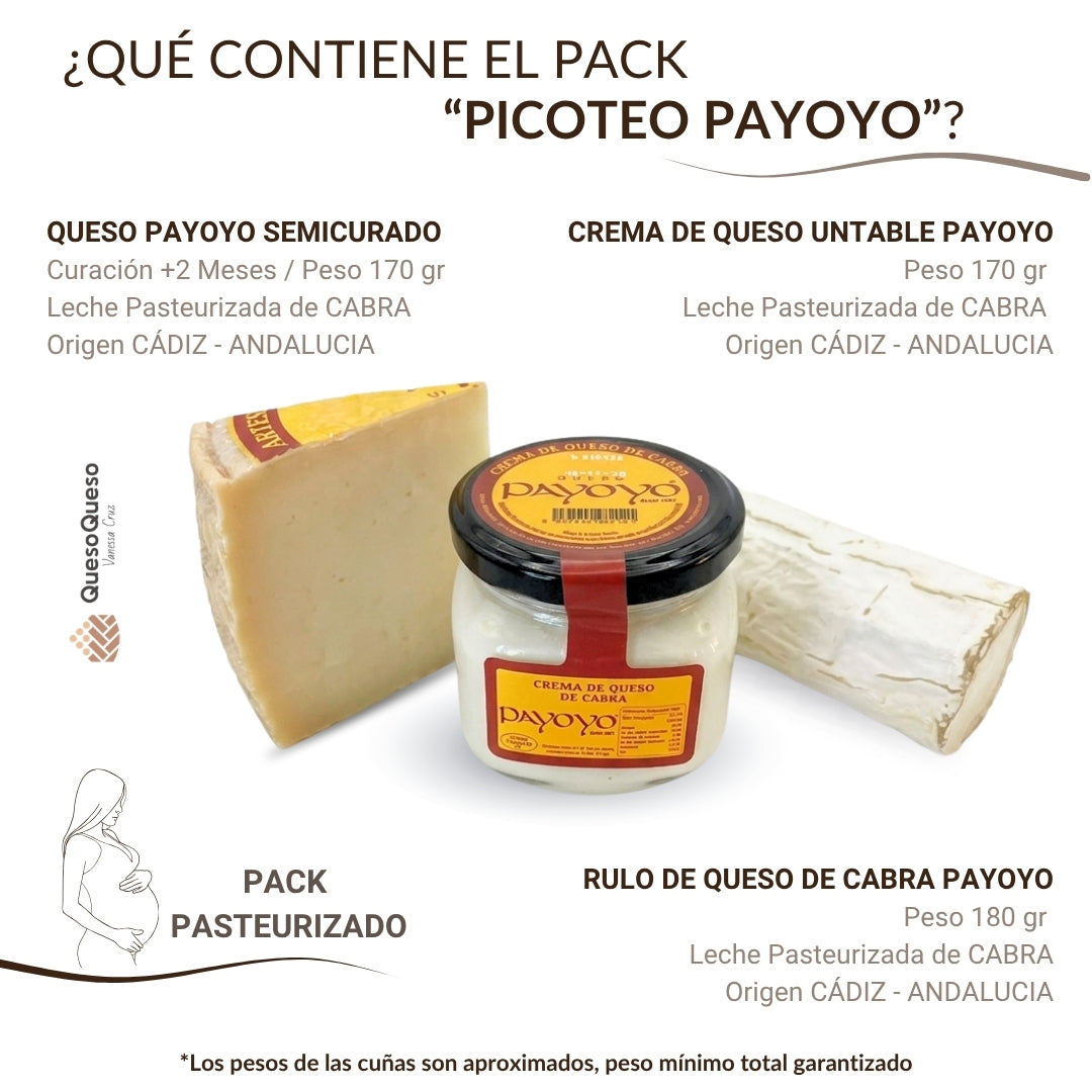 Cesta Queso Gourmet Regalo De Queso Payoyo | Queso Semicurado, Queso Crema De Cabra Y Rulo De Queso De Cabra_1