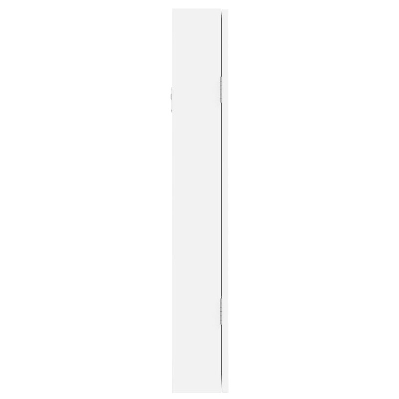 Vidaxl Espejo Con Joyero De Pared Blanco 37,5x10x67 Cm_5