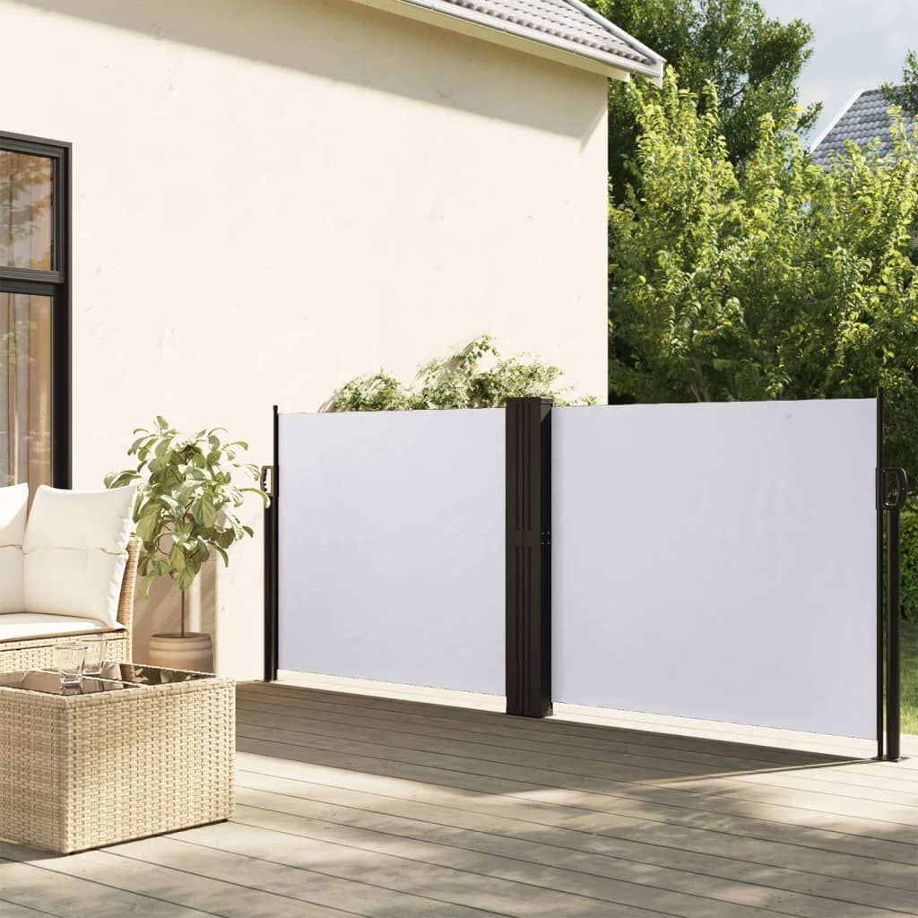 Vidaxl Toldo Lateral Retráctil Blanco 140x1200 Cm_1