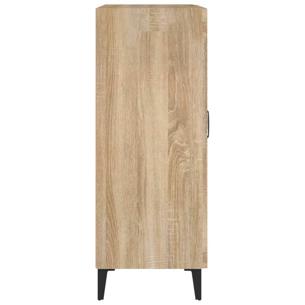 Aparador De Madera Contrachapada Color Roble 69,5x34x90 Cm / Vetonek_0