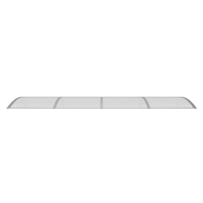 Marquesina Para Puerta Gris 350x100 Cm Policarbonato_3