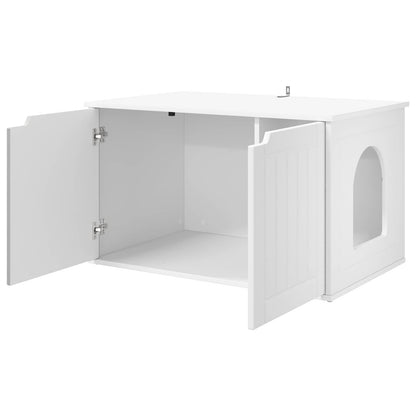 Casa Para Gatos 85 X 55 X 50,5 Cm Madera De Ingeniería_4