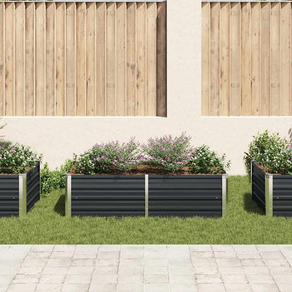 Jardinera Elevada Acero Galvanizado Gris Antracita 160x80x45 Cm_2