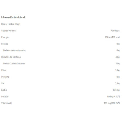 Performance Rock's Energy Gel Xxl Sin Cafeína 1 Gel X 65 Gr Mango