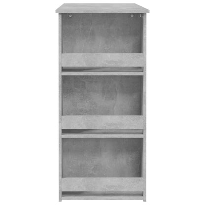Mesa Alta Con Estante Almacenaje Gris Hormigón 102x50x103,5 Cm_4