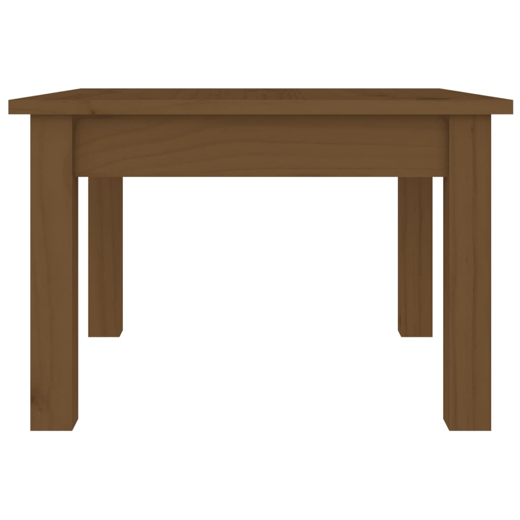 Mesa De Centro Madera Maciza De Pino Marrón Miel 45x45x30 Cm_3
